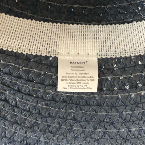 🆕👒 Wide Brim Woven Sun Hat Blue - Picture 4 of 6